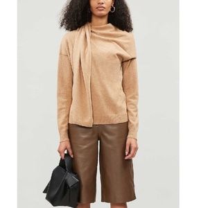 MAJE Madji Scarf Neck Wool Blend Sweater